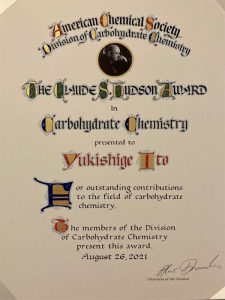 American Chemical Society Claude S. Hudson Award